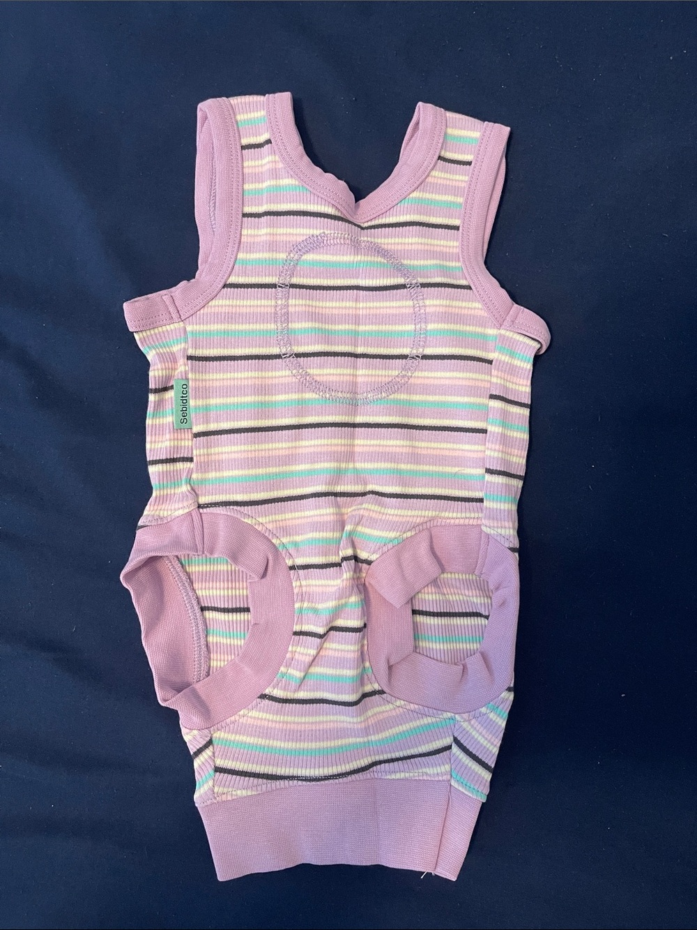 Striped Pastel Pink Dog Vest